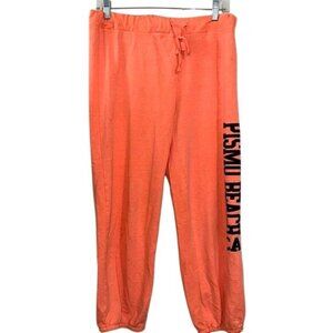 Vintage Girl Est. 1965 Pismo Beach Orange Jogger Pants L